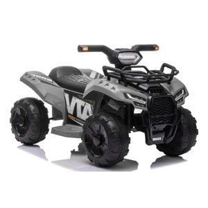 Mini Quadriciclo Eletrico Infantil 6v Cinza/preto - Belfix