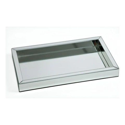 Bandeja Decorativa Serena 50 x 30 Espelhada