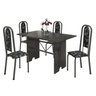 Conjunto de Mesa 120x75cm Tampo Ardósia com 4 Cadeiras Lavínea  - 2