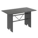 Ver imagem 4 de Conjunto de Mesa 120x75cm Tampo Ardósia com 4 Cadeiras Lavínea Preto/Martelado Prata/Floral