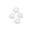 Ver imagem 3 de Conjunto 4 Mesas de Centro Quadrada Cube