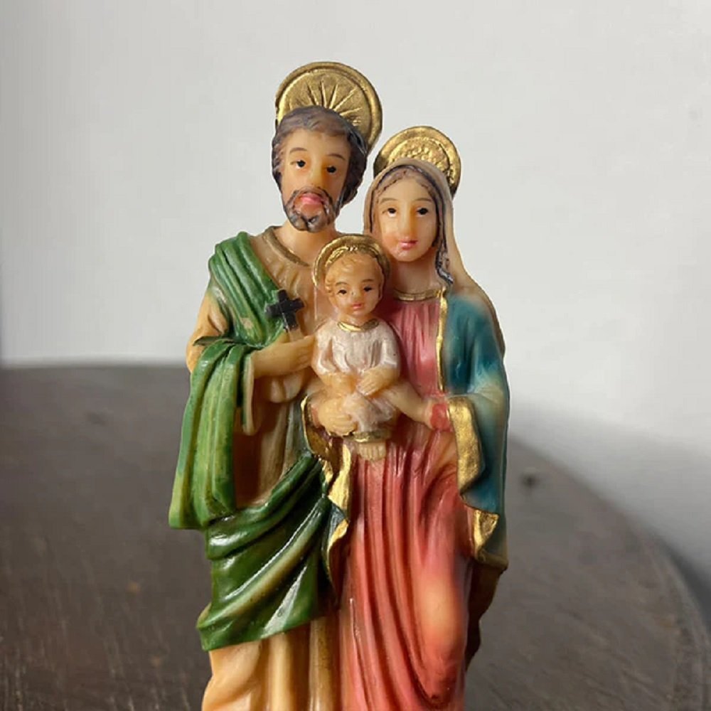 Imagem de Resina Importada Sagrada Família 8cm Pequena - 3