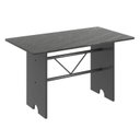 Ver imagem 4 de Conjunto de Mesa Tampo Ardósia 120x75cm com 4 Cadeiras Lavínea Preto/Martelado Prata/Ardosia Indiano/Paraopeba