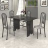 Conjunto de Mesa Tampo Ardósia 120x75cm com 4 Cadeiras Lavínea  - 1