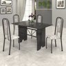 Conjunto de Mesa 120x75cm Tampo Ardósia com 4 Cadeiras Lavínea  - 1