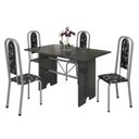 Ver imagem 2 de Conjunto de Mesa Tampo Ardósia 120x75cm com 4 Cadeiras Lavínea