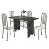 Conjunto de Mesa 120x75cm Tampo Ardósia com 4 Cadeiras Lavínea  - 2