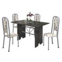 Ver imagem 2 de Conjunto de Mesa 120x75cm Tampo Ardósia com 4 Cadeiras Lavínea