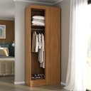 Ver imagem 1 de Módulo para Closet Canto 1 Porta Smart Espresso Móveis Marrom/Cinamomo
