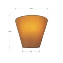 Ver imagem 4 de Arandela Retro Cone Md-2001 Cúpula em Tecido 25-26x13cm Palha - Bivolt