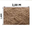 Ver imagem 4 de Tapete para Sala e Quarto Felpudo Cronos Casa Dona 140x200 Cm Bege