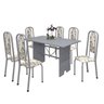 Conjunto de Mesa 140x75cm Tampo Granito com 6 Cadeiras Lavínea  - 2