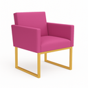 Ver imagem 4 de Poltrona Decorativa Reforçada para Recepção e Sala de Espera Rose