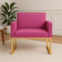 Ver imagem 1 de Poltrona Decorativa Reforçada para Recepção e Sala de Espera Rose