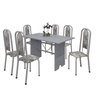 Conjunto de Mesa 140x75cm Tampo Granito com 6 Cadeiras Lavínea  - 2