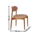 Ver imagem 4 de Conjunto Sala de Jantar Mesa 135cm Tampo Redondo Laminado e 4 Cadeiras Hope