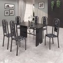 Martelado Prata/Preto Floral