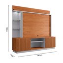 Ver imagem 4 de Home Painel Atlanta Tv até 65 Naturalle/off-white/ripado