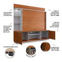 Ver imagem 3 de Home Painel Atlanta Tv até 65 Naturalle/off-white/ripado