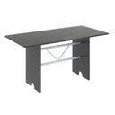 Ver imagem 4 de Conjunto de Mesa 140x75cm Tampo Ardósia com 6 Cadeiras Lavínea Preto/Martelado Pérola/Floral