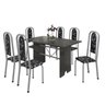 Conjunto de Mesa 140x75cm Tampo Ardósia com 6 Cadeiras Lavínea  - 2