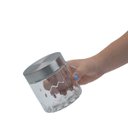 Ver imagem 3 de Pote bolhas 800ml de vidro com tampa inox redondo - Mozcada