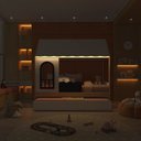 Ver imagem 3 de Bicama Infantil Casinha com Led e Janela New Garden Casatema MadeiraOriginals