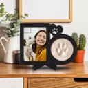 Ver imagem 1 de Porta Retrato com Molde da Patinha do Gato - Registro Eterno Pet - Memorial - Lembrança Eterna