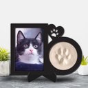 Ver imagem 5 de Porta Retrato com Molde da Patinha do Gato - Registro Eterno Pet - Memorial - Lembrança Eterna