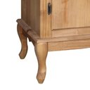 Ver imagem 2 de Balcão Buffet em Madeira Maciça Florença 80cm 2 Portas 1 Gaveta Pés Luiz Xv - Cera Clara