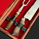 Ver imagem 5 de Conjunto Churrasco Sg Inox 5mm com Caixa de Madeira:10'' (25cm)
