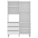 Ver imagem 6 de Armário de Cozinha Compacta 120cm 4 Portas Livia Branco - Ajl Móveis
