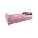 Ver imagem 4 de Sofá Cama Emília 2 Lugares 190cm Veludo Turkey Rosa Matrix