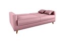 Ver imagem 4 de Sofá Cama Emília 2 Lugares 190cm Veludo Turkey Rosa Matrix