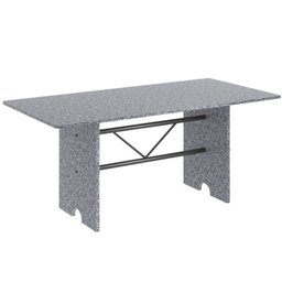 Conjunto de Mesa 180x75cm Tampo Granito com 8 Cadeiras Lavínea - 4 Conjunto de Mesa 180x75cm Tampo Granito com 8 Cadeiras Lavínea - 4