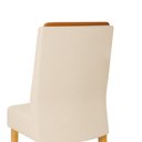 Ver imagem 5 de Kit 02 Cadeiras de Jantar Estofada Lidia Cedro Linho Neve- Mabe Magazine