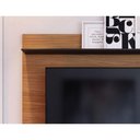 Ver imagem 5 de Painel para TV até 55 Polegadas com Prateleira Multimóveis Crcol-PTV027 Madeirado/Preto