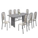 Ver imagem 2 de Conjunto de Mesa 180x75cm Tampo Granito com 8 Cadeiras Lavínea 