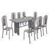 Conjunto de Mesa 180x75cm Tampo Granito com 8 Cadeiras Lavínea  - 2