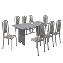 Ver imagem 2 de Conjunto de Mesa 180x75cm Tampo Granito com 8 Cadeiras Lavínea