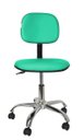 Ver imagem 2 de Cadeira Secretaria Giratoria Bolt CR - Couro Sintetico Corano - Turquesa