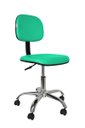 Ver imagem 1 de Cadeira Secretaria Giratoria Bolt CR - Couro Sintetico Corano - Turquesa