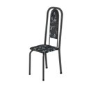 Ver imagem 5 de Conjunto de Mesa 180x75cm Tampo Ardósia com 8 Cadeiras Lavínea Preto/Martelado Prata/Floral