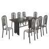 Conjunto de Mesa 180x75cm Tampo Ardósia com 8 Cadeiras Lavínea  - 2