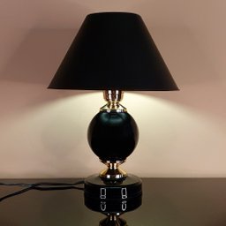 Abajur Moderno Decoração Quarto Sala Luminária Lâmpada Black Preto - 5
