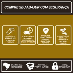 Abajur Moderno Decoração Quarto Sala Luminária Lâmpada Black Preto - 8