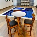 Ver imagem 2 de Mesa Alta Tipo Bistrô Tampo na Cor Branca