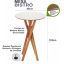 Ver imagem 3 de Mesa Alta Tipo Bistrô Tampo na Cor Branca