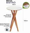 Ver imagem 3 de Mesa Alta Tipo Bistrô Tampo na Cor Branca