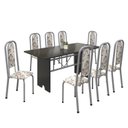Ver imagem 2 de Conjunto de Mesa 180x75cm Tampo Ardósia com 8 Cadeiras Lavínea 